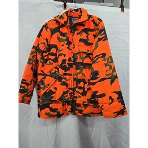 Vintage Chiller Killer by Safbak Orange Camo Hunting Jacket Men's Medium